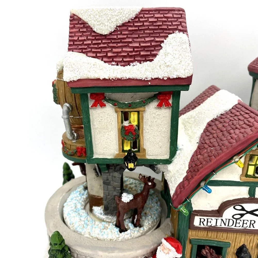 St. Nicholas Square Village - Reindeer Salon - Christmas House - Lights & Motion - Picture 4 of 12